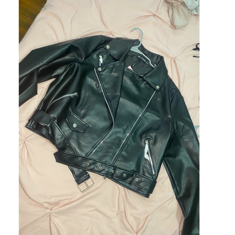 Biker leather jacket
